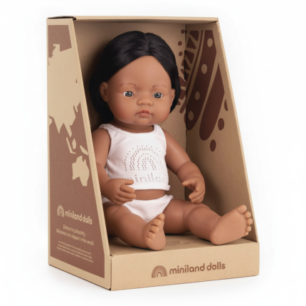 Lalka chłopiec Rdzenny Amerykanin 38cm Miniland Doll