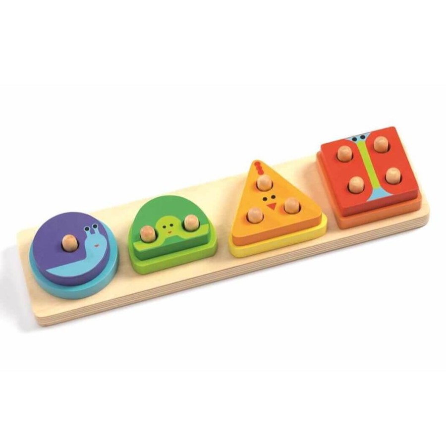 Drewniana układanka 1234 BASIC / Djeco DJ06203