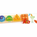 Drewniana układanka 1234 BASIC / Djeco DJ06203