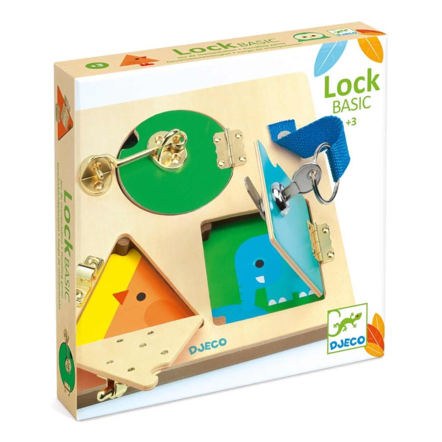 Drewniana tabliczka manualna LockBasic / Djeco DJ06213