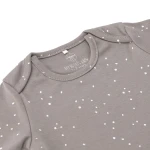 Body z długim rękawem GOTS, Sprinkle taupe / Lassig
