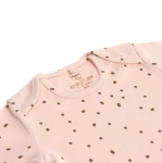 Body z długim rękawem GOTS, Dots powder pink / Lassig