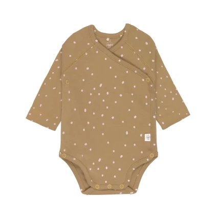 Body z długim rękawem GOTS, Dots Curry / Lassig