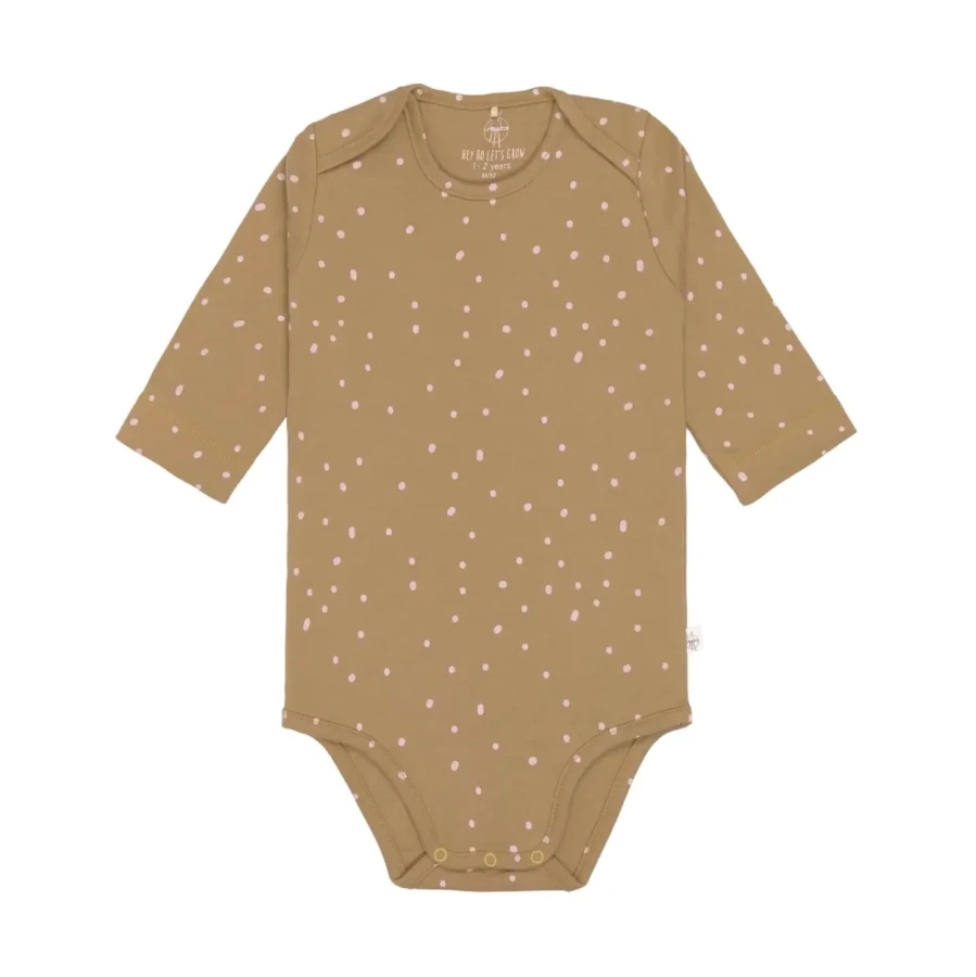 Body z długim rękawem GOTS, Dots Curry / Lassig