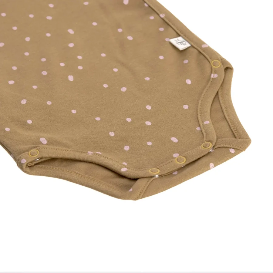 Body z długim rękawem GOTS, Dots Curry / Lassig