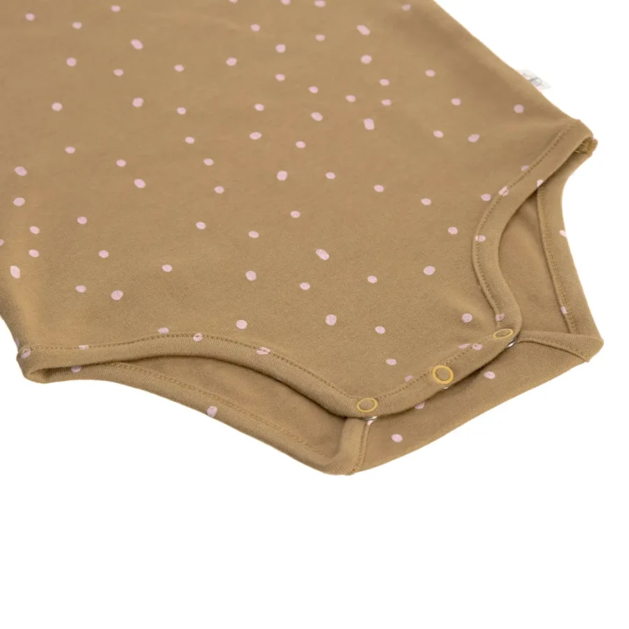 Body z długim rękawem GOTS, Dots Curry / Lassig