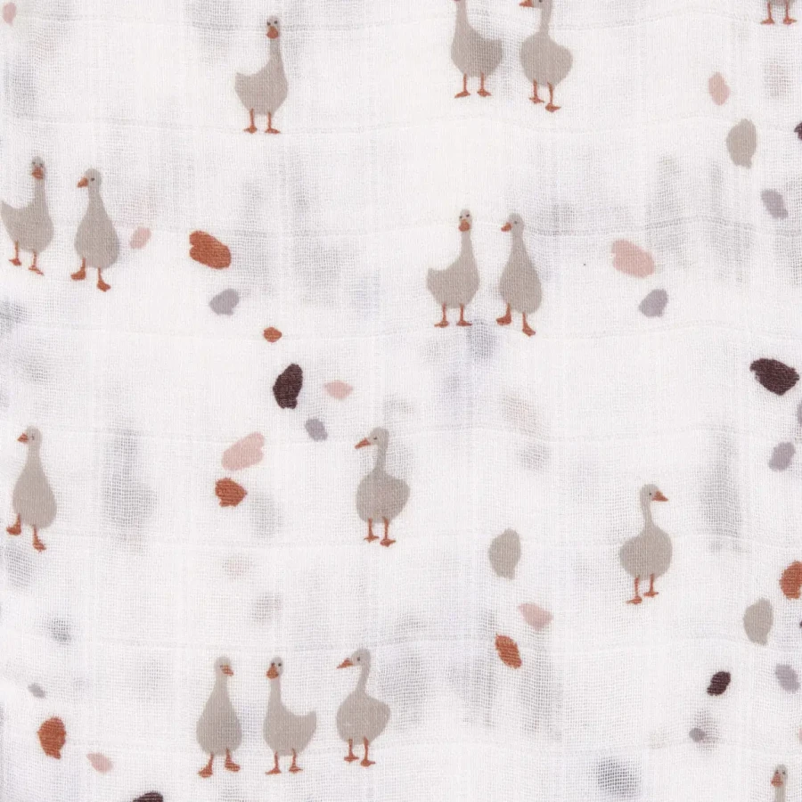 Kocyk-otulacz 80x80cm - Tiny Farmer Flowers, 3 szt. / Lassig