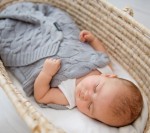 Kocyk z wełny merino - szary, kolekcja PREMIUM / Lullalove