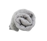 Kocyk z wełny merino - szary, kolekcja PREMIUM / Lullalove