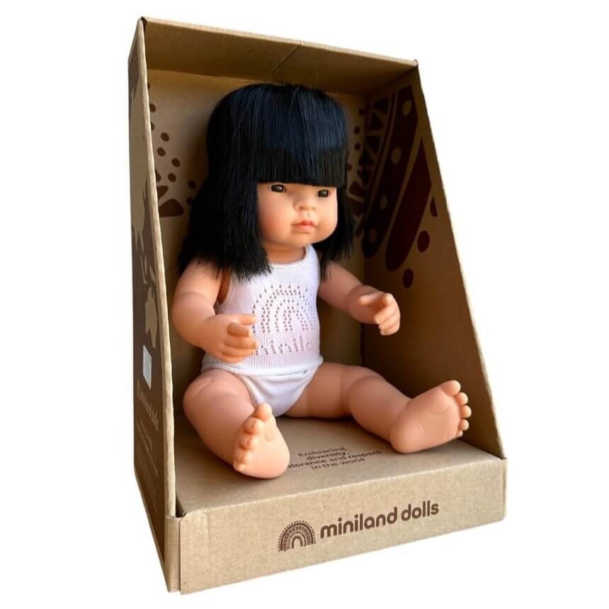Lalka dziewczynka Azjatka 38cm Miniland Doll