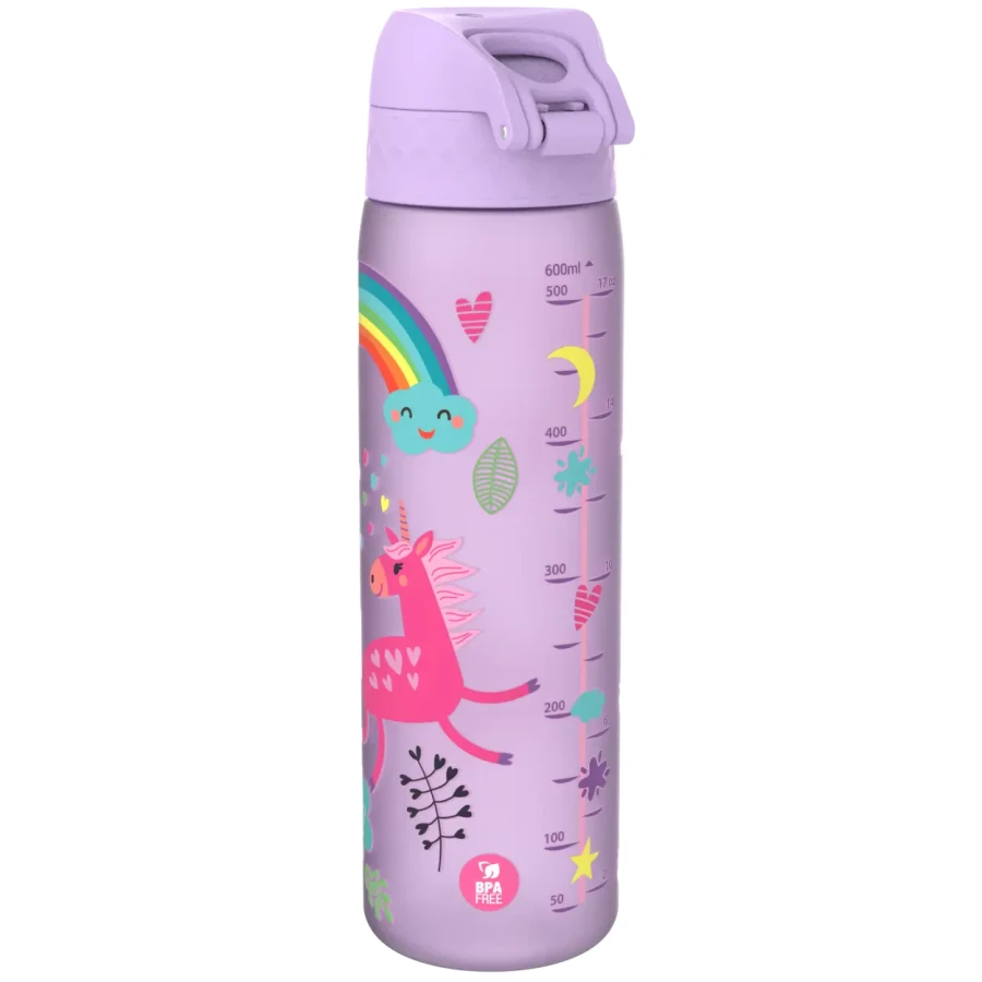Wąska butelka na napoje - Unicorns, 500ml / ION8®  I8RF500PPUNIC