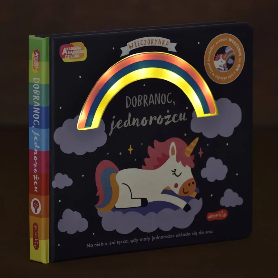 Dobranoc, jednorożcu. Akademia mądrego dziecka. Wieczorynka / HarperCollins