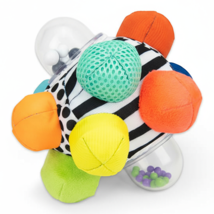 Zabawka do wózka, piłka z wypustkami / Sassy