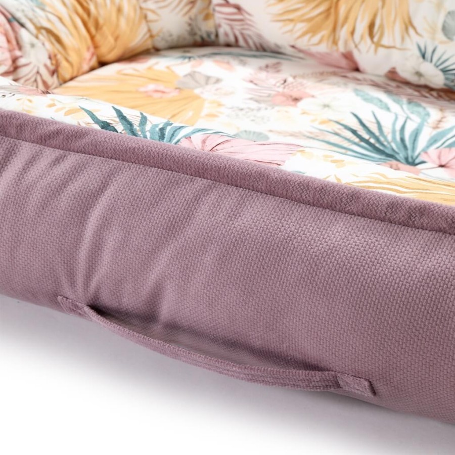 Kokon niemowlęcy BEST NEST -  BOHO PALMS LIGHT / La Millou