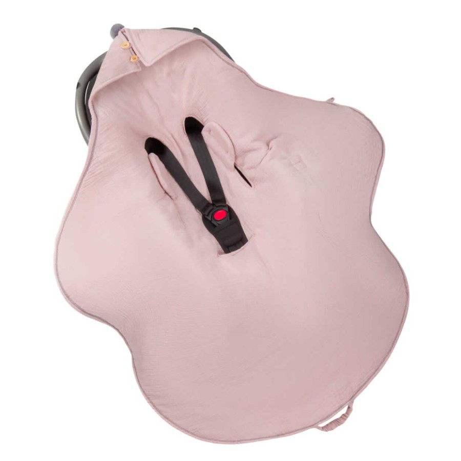 Letni muślinowy kocyk do fotelika - rose / Sleepee