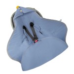 Letni muślinowy kocyk do fotelika - petrol / Sleepee