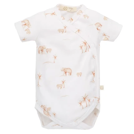 Body organic cotton krótki rękaw - ELEPHANTS / YOSOY