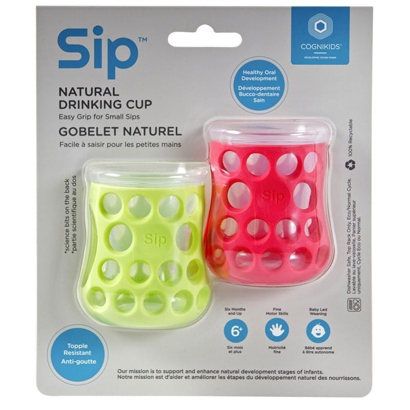 Sensoryczne kubeczki do nauki picia dla niemowląt APPLE/ROSE / CogniKids Sip