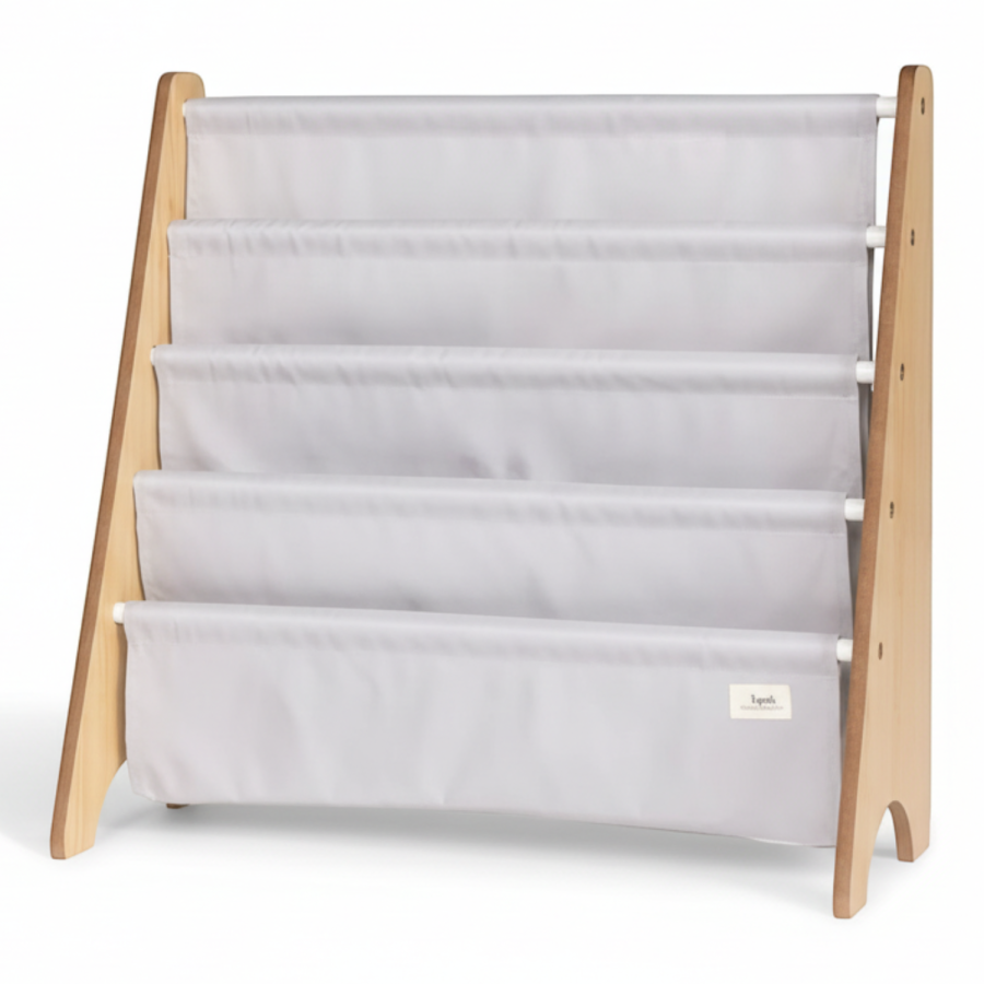 Stojak na Książki Recycled Solid Light Gray / 3 Sprouts