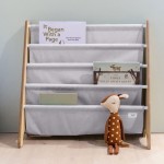 Stojak na Książki Recycled Solid Light Gray / 3 Sprouts