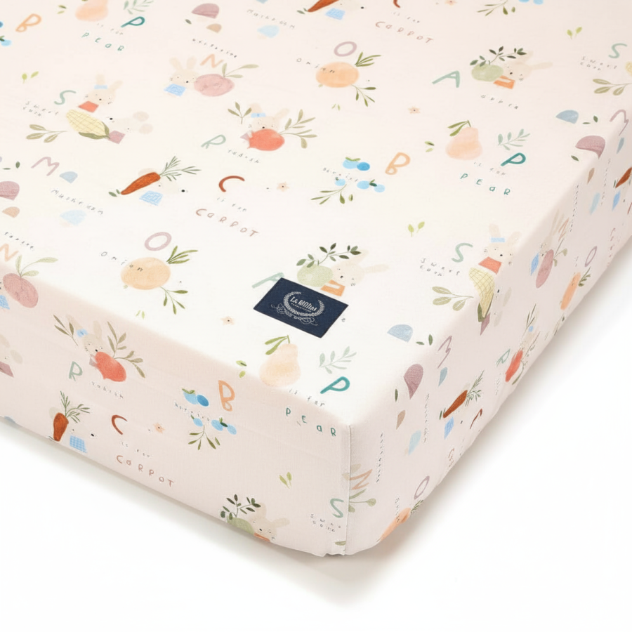 Prześcieradło GOOD NIGHT - ABC FRUITS / La Millou