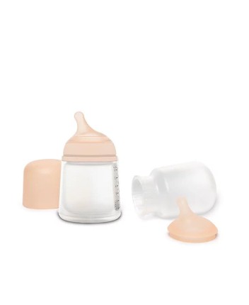 Zestaw startowy ZERO ZERO z butelką ze smoczkiem o regulowanym przepływie 180 ml / Suavinex