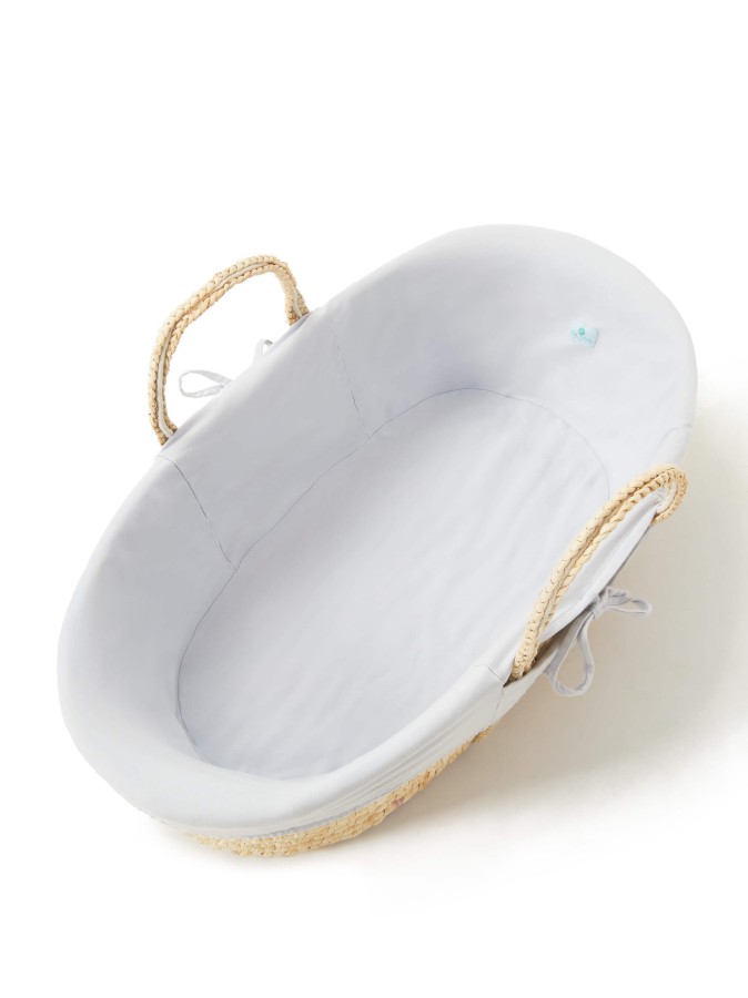 Wyściółka do kosza mojżesza Szara z bawełny organicznej / AhojBaby