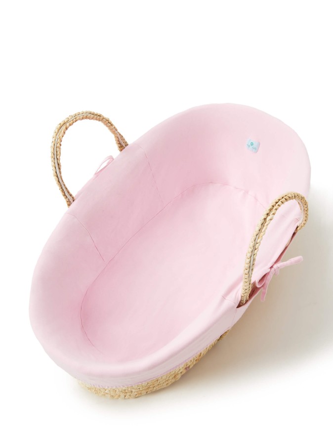 Wyściółka do kosza mojżesza Pink / AhojBaby