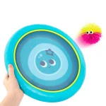 Poppin’ Paddles – gra zręcznościowa – sprężyste dyski z kudłatymi piłeczkami / B.Toys