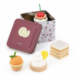 Zestaw drewnianych ciastek w metalowej puszce Twist 3+ / Janod J06627