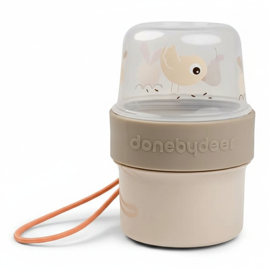 Dwustronny pojemnik na przekąski Birdee - Sand / Done by Deer