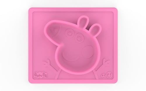 Silikonowa miseczka z podkładką 2w1 Peppa Pig™ różowa / EZPZ