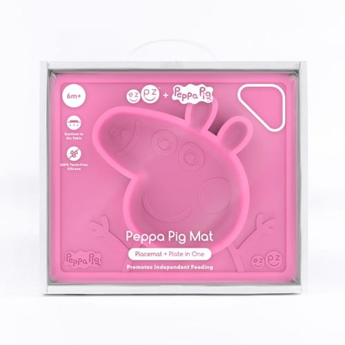 Silikonowa miseczka z podkładką 2w1 Peppa Pig™ różowa / EZPZ