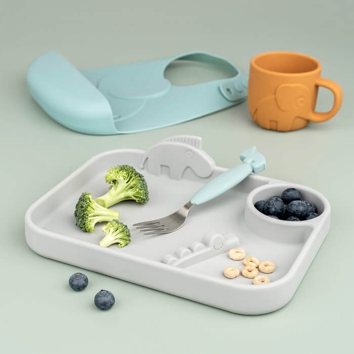 Sztućce dla dziecka Easy-Grip - Blue / Done by Deer