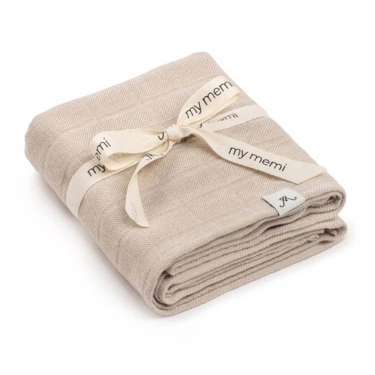 Bambusowa pieluszka muślinowa 65x65 beige / My Memi