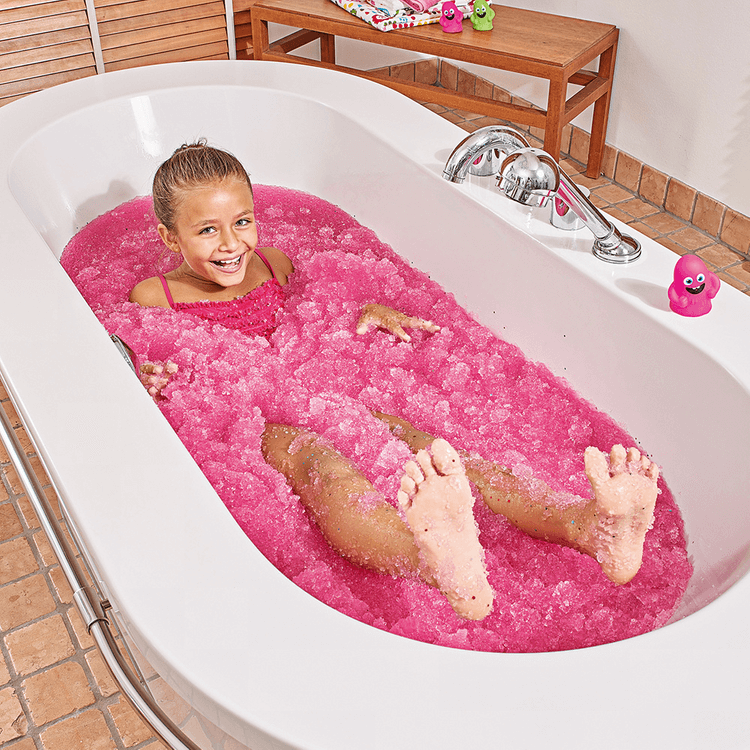 Magiczny proszek do kąpieli Gelli Baff - różowy i pomarańczowy, 4 użycia, 3+ / Zimpli Kids