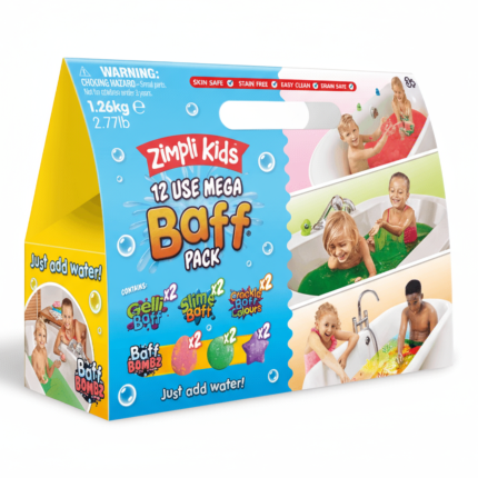 Zestaw kształtów i proszków do kąpieli Mega Baff Pack, 12 szt., 3+ / Zimpli Kids