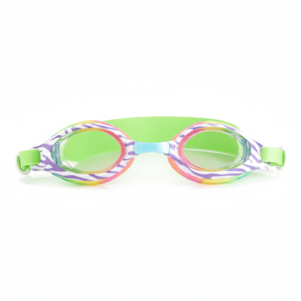 Okulary do pływania Aqua2ude - Tęczowa Zebra 3+ / Bling2o
