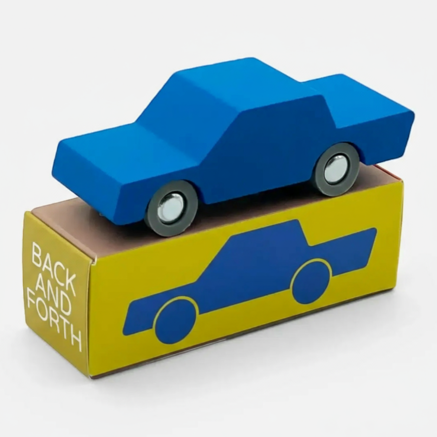 Drewniany samochodzik - Blue