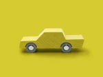 Drewniany samochodzik - Yellow / WaytoPlay