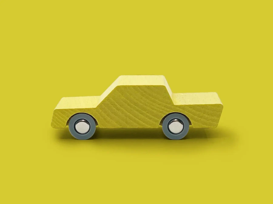 Drewniany samochodzik - Yellow / WaytoPlay