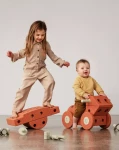 Kreatywne klocki rozwijające motorykę dużą, Dreamer kit 12 in 1 – Burnt Orange, Dusty Green / MODU