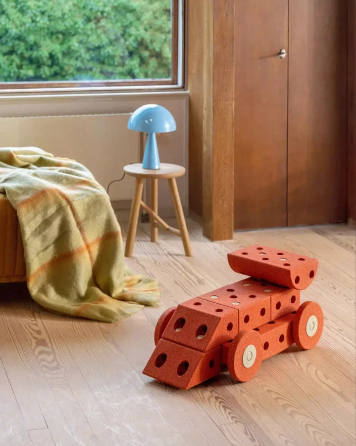 Kreatywne klocki rozwijające motorykę dużą, Dreamer kit 12 in 1 – Burnt Orange, Dusty Green / MODU