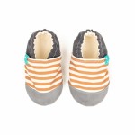 Kapcie do domu, żłobka, przedszkola - Stripes Brown / TITOT