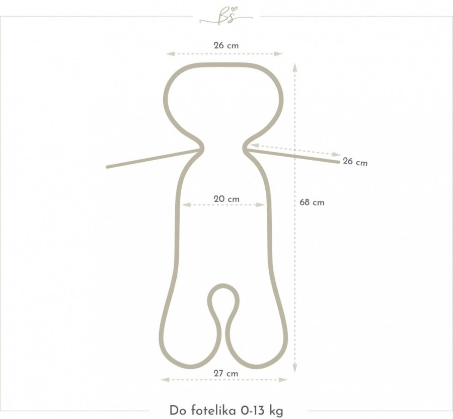 3D Wkładka antypotowa do fotelika 0-13kg - Butterfly / BabySteps