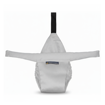 Szelki do krzesła do karmienia dla niemowlaka, Mini Chair - jasnoszare / Minimonkey