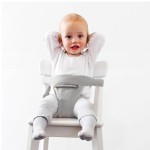 Szelki do krzesła do karmienia dla niemowlaka, Mini Chair - jasnoszare / Minimonkey