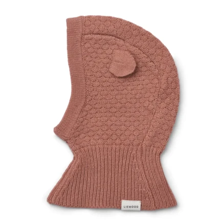 Kominiarka z wełny merino Oggy Balaclava - Dark rosetta / Liewood