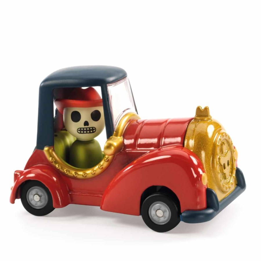 Autko CRAZY MOTORS - RED SKULL / Djeco J05470