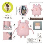 Plecak About Friends z magnesami Świnka Bo / Lassig